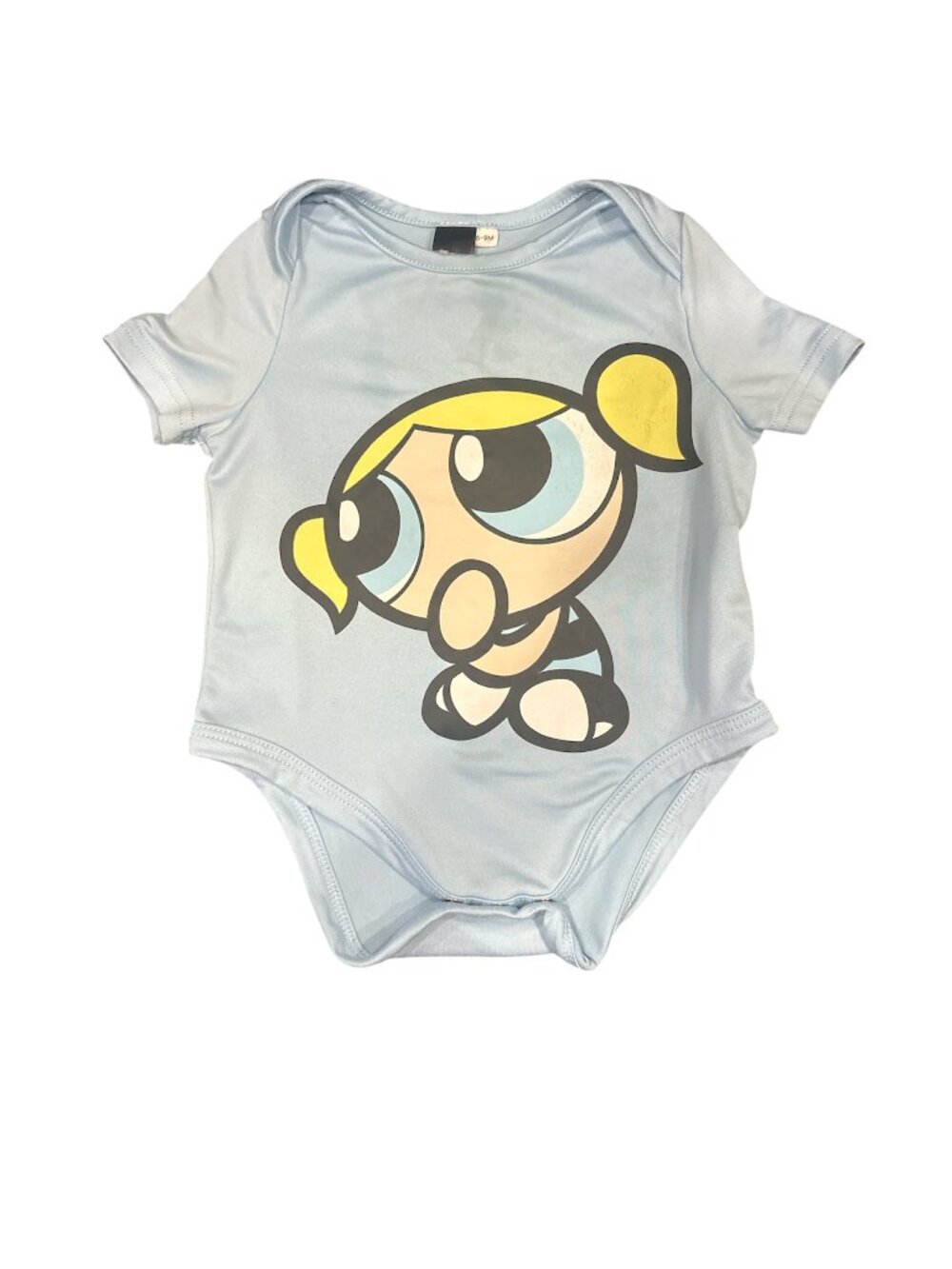 SHEIN x The Powerpuff Girls Bubbles Light Blue Onesie (6–9M)